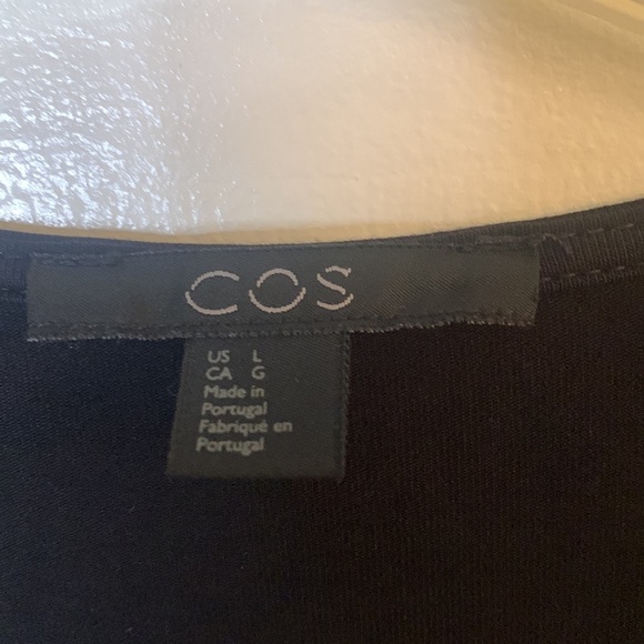 COS Black Wrap Dress - Picture 3 of 8